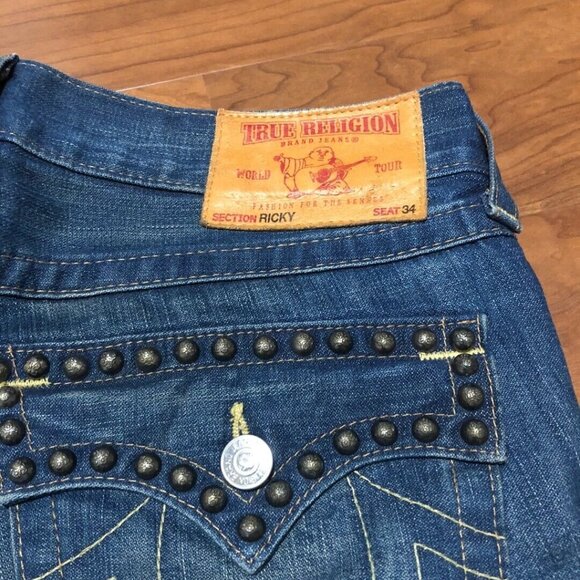 True Religion Section Ricky Jean Pants male Size 34 - Picture 2 of 4